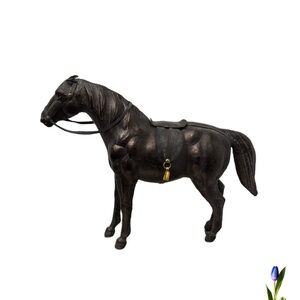 Elegant Black Horse Sculpture